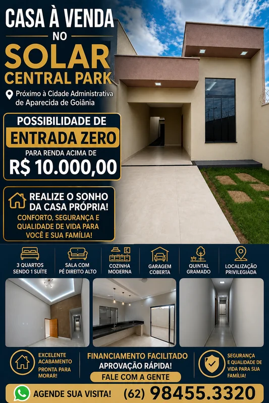 Excelente oportunidade no Solar Central Park, próximo à Prefeitura, a 3 min. do ...