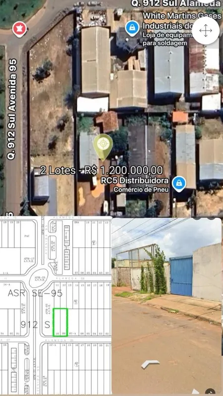 PARA INVESTIR E GERAR RENDA!2 LOTES JUNTOS;COM GALPÃO E CASA;1.950 M² DE ÁREA TO...
