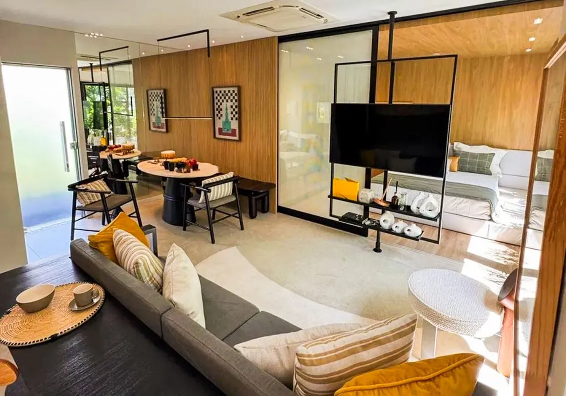 Apartamento de alto padrÃ£o com 44mÂ², composto por 01 suÃ­te, sala de estar e j...