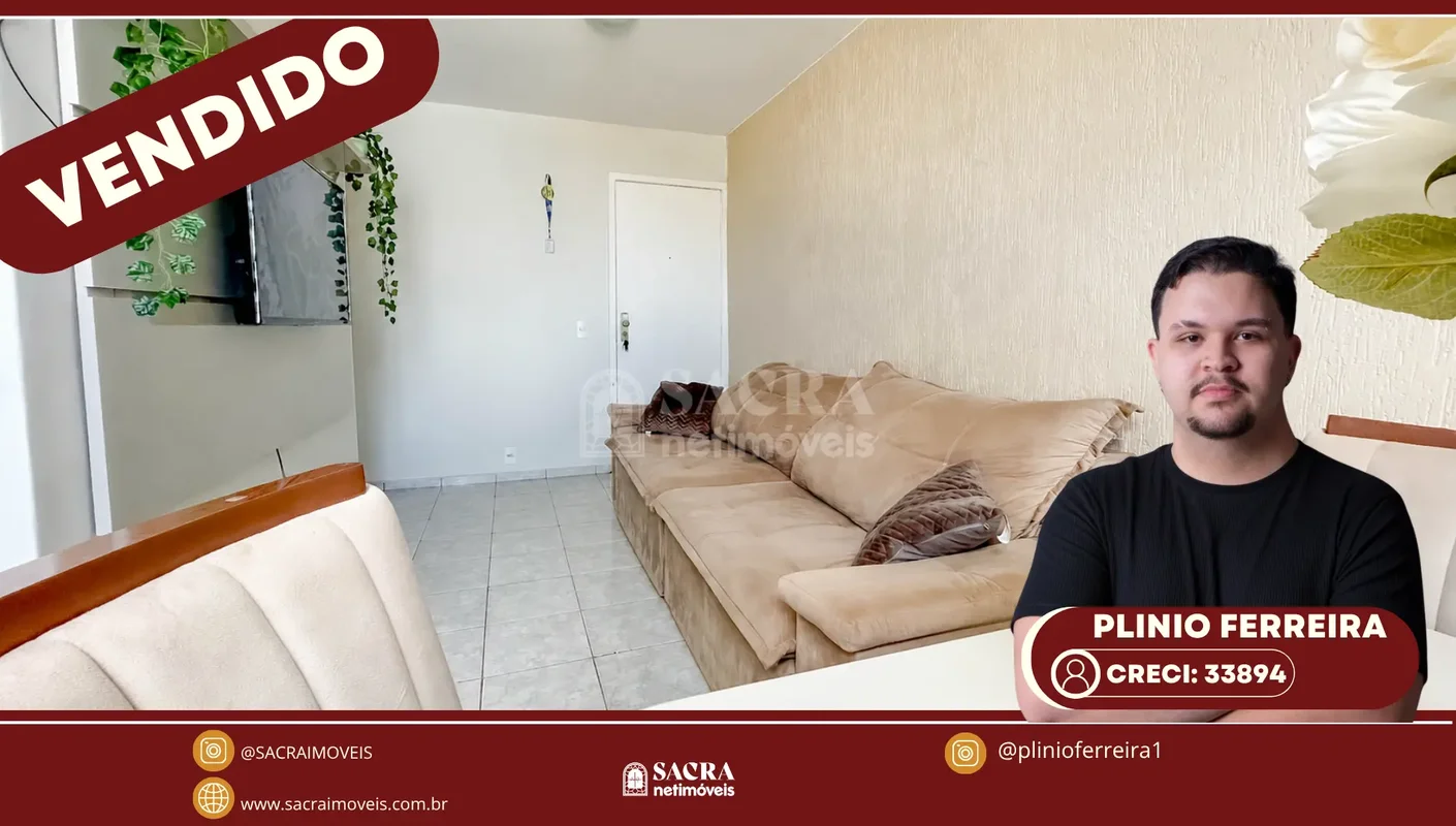 APARTAMENTO VAZADO COM 2 QUARTOS E 1 VAGA NO GUARÁ I Apartamento bem distribuído...