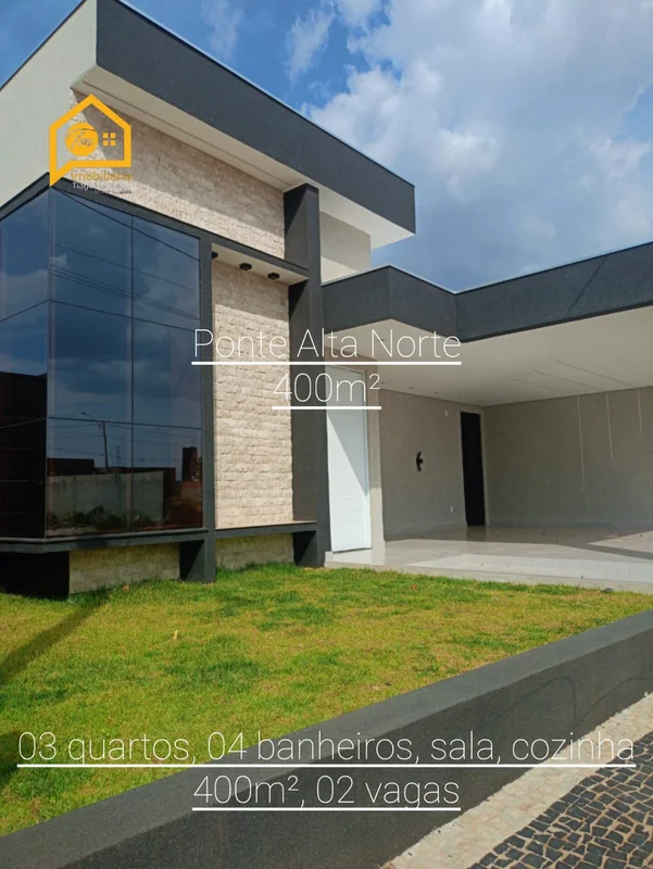 Excelente casa na Ponte Alta Norte ?? São 3 quartos, todos suítes?? Sala ampla;?...