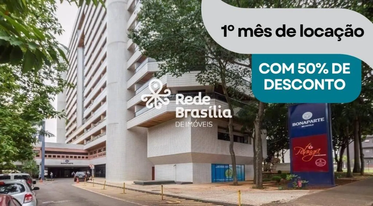 SHS QUADRA 02 BLOCO J - BONAPARTE HOTELApartamento mobiliado, em hotel, com vara...