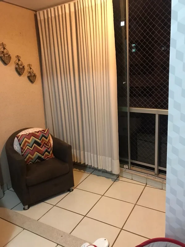Apartamento 68m02 quartos 01 suíte Banheiro social Sala integrada com varanda Co...