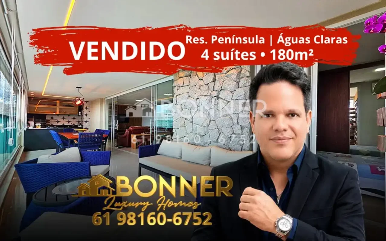 RES. PENINSULAAv. Araucárias | Águas ClarasVENDO APT 100% REFORMADO | ANDAR ALTO...