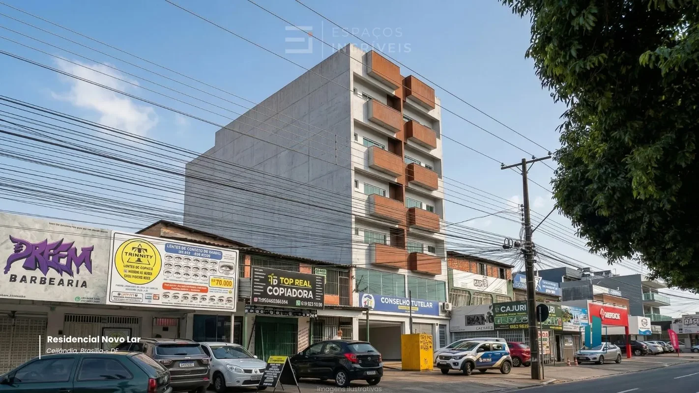 Prédio comercial em Ceilândia.Edifício misto de 07 pavimentos contento subsolo, ...
