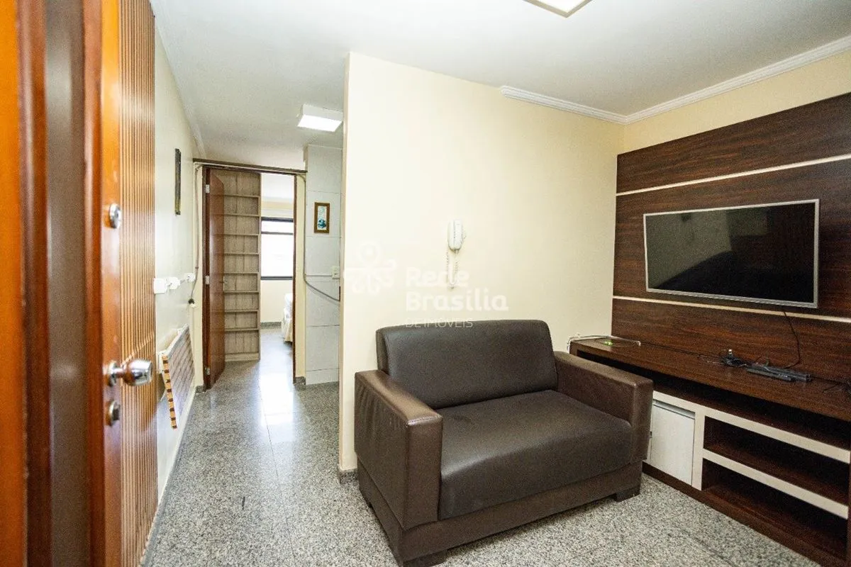 TH13873 -Shin Ca 05 Lago Norte Res. Solarium Center, Kitnet 01 quarto, 30m². Age...