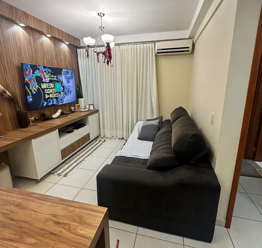 Apartamento de 61,40 mÂ² com 02 quartos (01 suÃ­te), vista livre, sala ampla com...