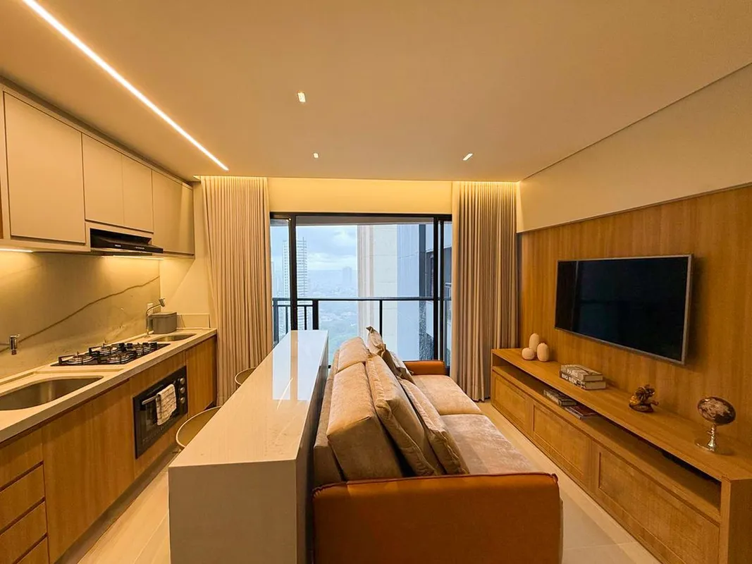 Apartamento para LocaÃ§Ã£o â?? Gyro Vaca Brava1 SuÃ­te | Mobiliado | Primeira Lo...