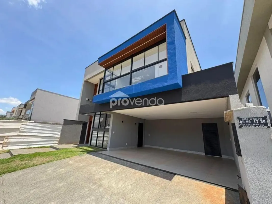 Sobrado de Alto Padrão no Residencial Villagio Toscana - GO-080 3 Suítes 4 Vagas...