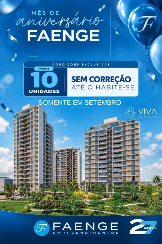 LANÇAMENTO - VIVA AGUAS CLARASViva Águas Claras Residencial ResortApartamentos d...