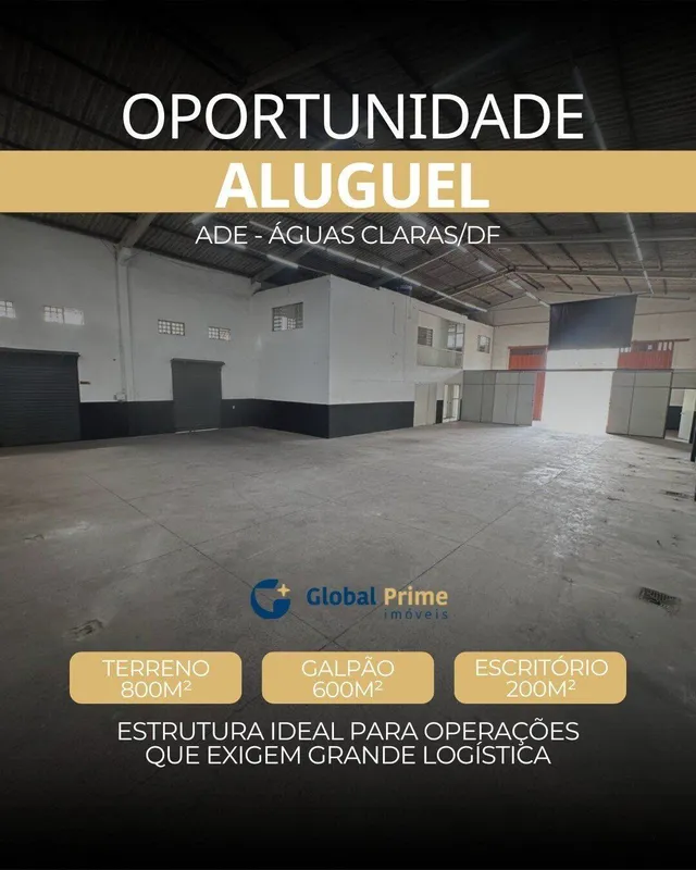 Galpão à venda ADE - Águas Claras | Brasília - DF600 m² | Frente para BR-060 | L...