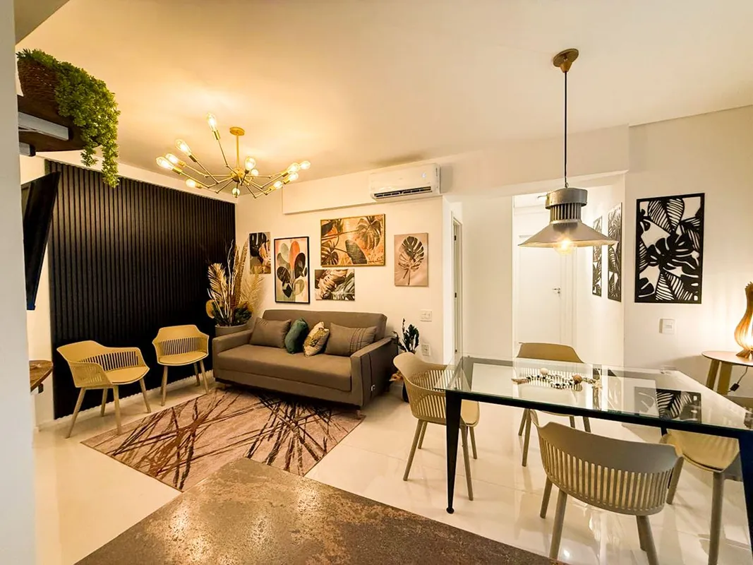Apartamento decorado e mobiliado de 106 mÂ² Ã  venda no Wish Vaca Brava, no cora...