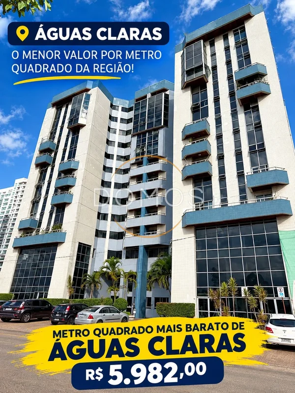 **APARTAMENTO 3 QUARTOS (1 SUÍTE) | 112m² | VISTA PARA O PARQUE EM ÁGUAS CLARAS*...