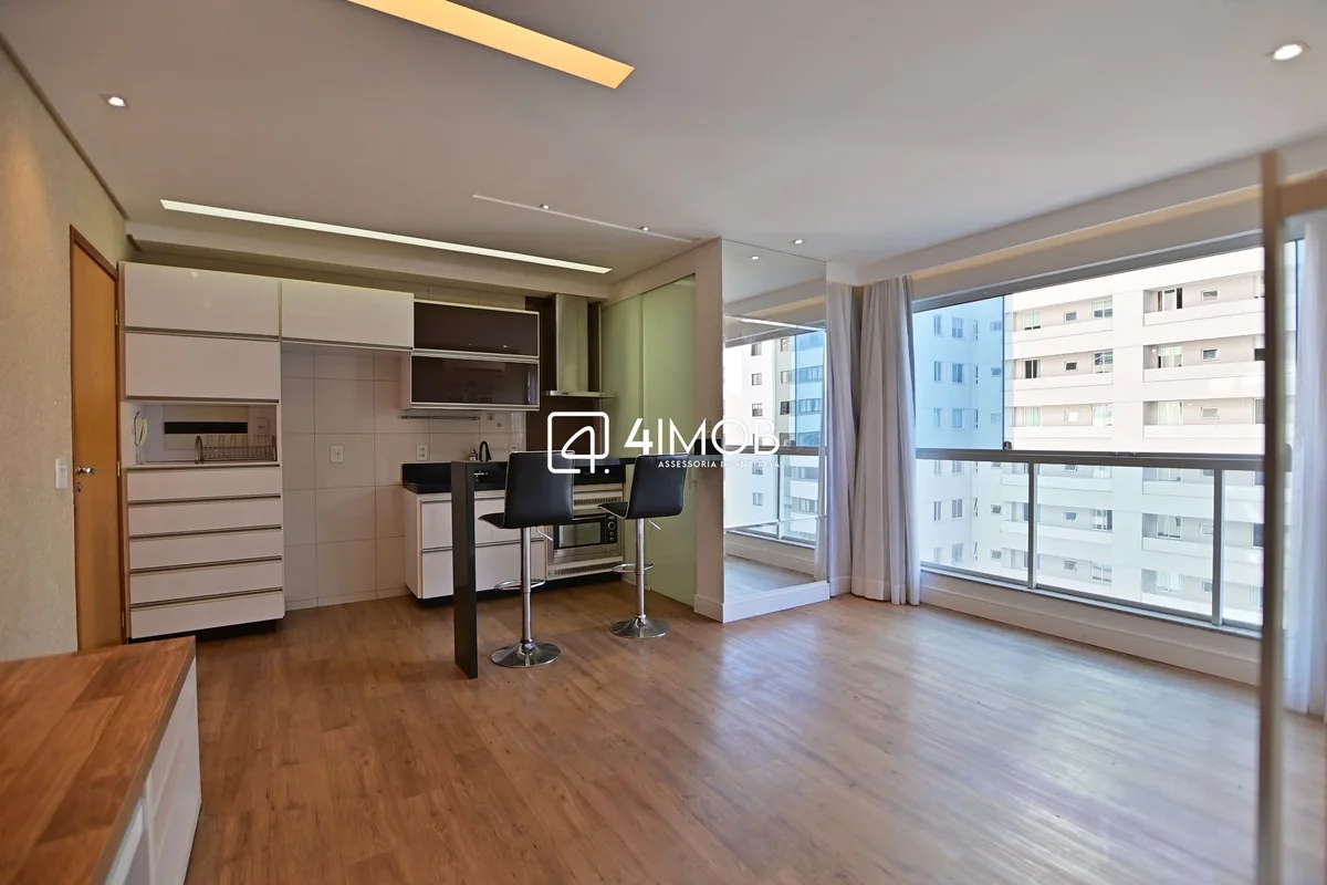 QUADRA 104, RESIDENCIAL AVANT, ÁGUAS CLARAS , 1 QUARTO, REFORMADO, ANDAR ALTO!Ap...