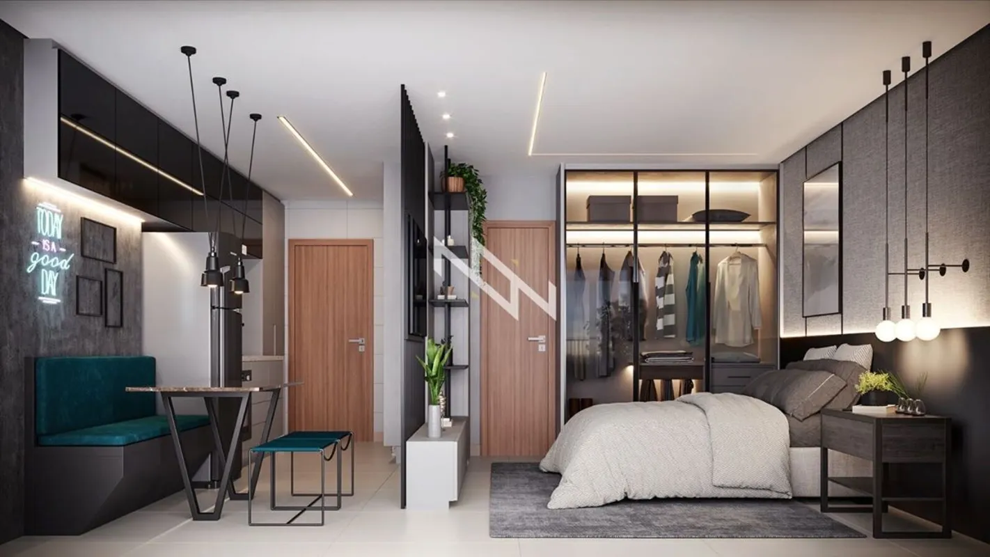 Studio no Storya Casa Versátil, no Setor Marista, em Goiânia, um empreendimento ...