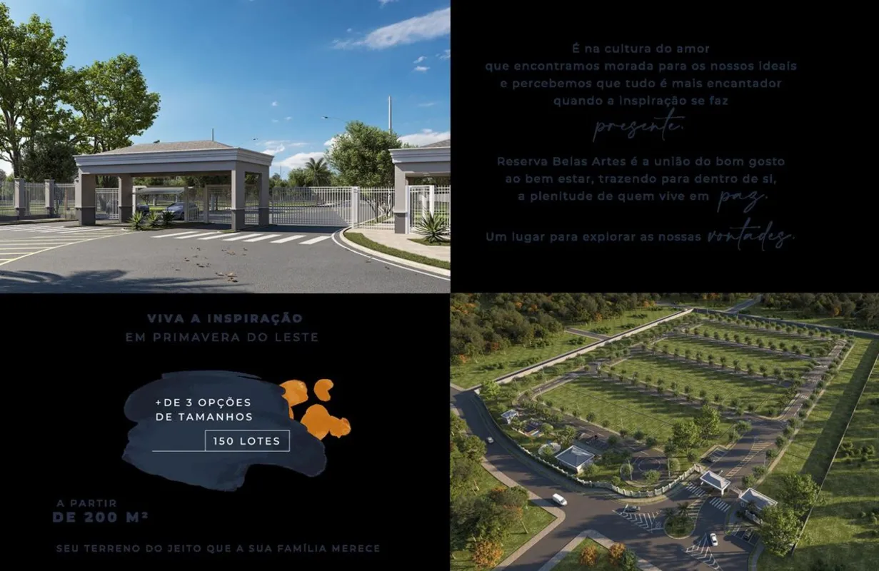Terreno à venda no Condomínio Reserva Belas Artes, com 223,20 m², ideal para que...