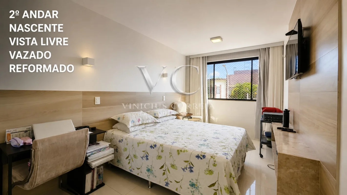 O MELHOR DOIS QUARTOS ANUNCIADO DA QRSW!62,48 M²2 QUARTOS NASCENTEVISTA LIVREVAZ...