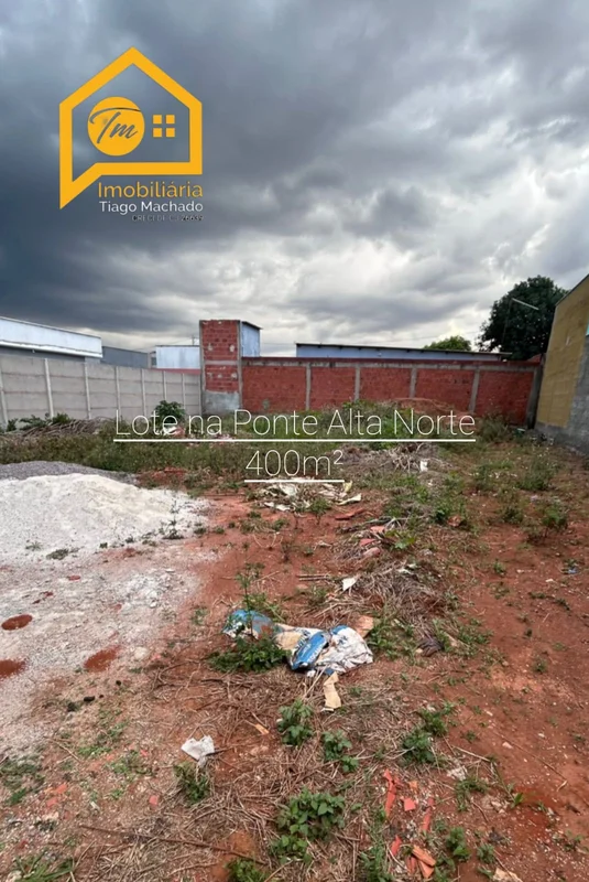Excelente lote na Ponte Alta Norte- Lote com 400m²;- Condomínio com rua bloqueta...