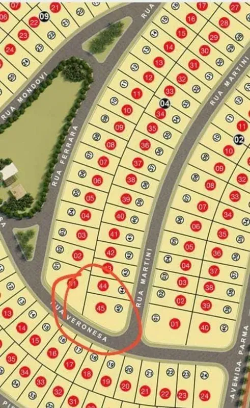 VENDA: LOTE NO JARDINS PARMACondomínio entrega em Março/23. 420,07m²Detalhes:O l...