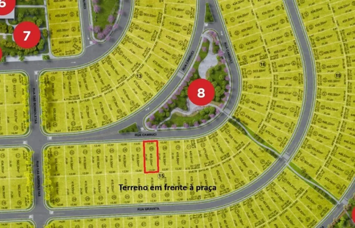 ?Ágio Lote 418m2OPUS TERRA DA GRAMAMelhor localização do condomínio, em frente a...