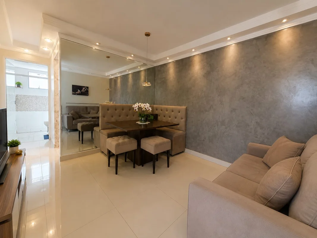Descubra um apartamento super decorado em condomínio fechado, para aluguel na QC...