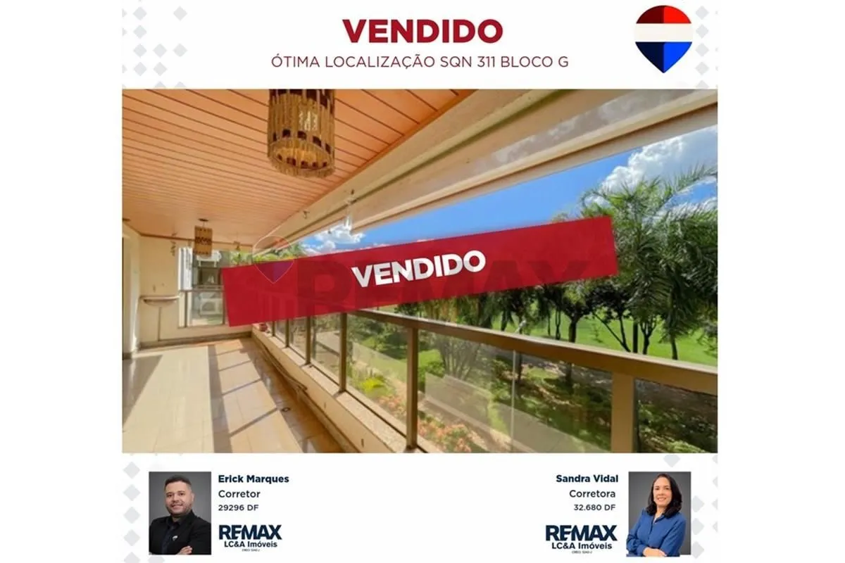 APARTAMENTO DE 4 QUARTOS NA ASA NORTE | SQN 311 | LAZER COMPLETO | LAVABO | DCEU...