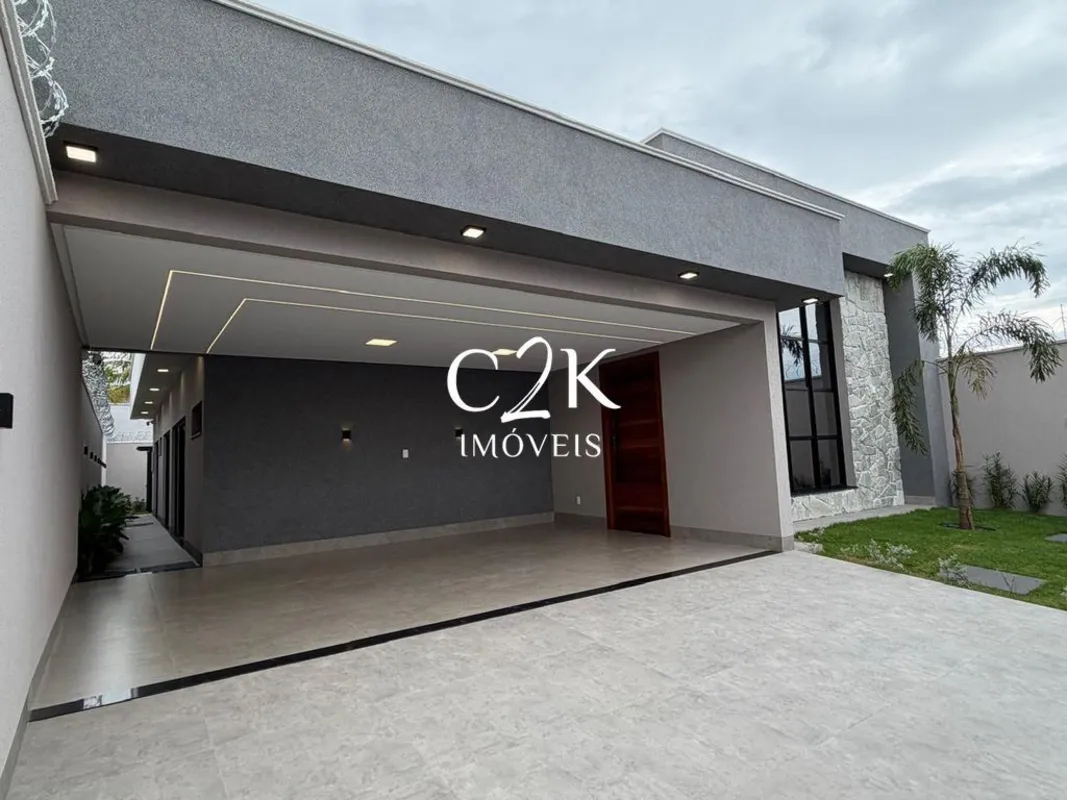 Casa Térrea de luxo | 4 Suítes | Piscina | Armários – Jd Atlântico – GoiâniaCasa...