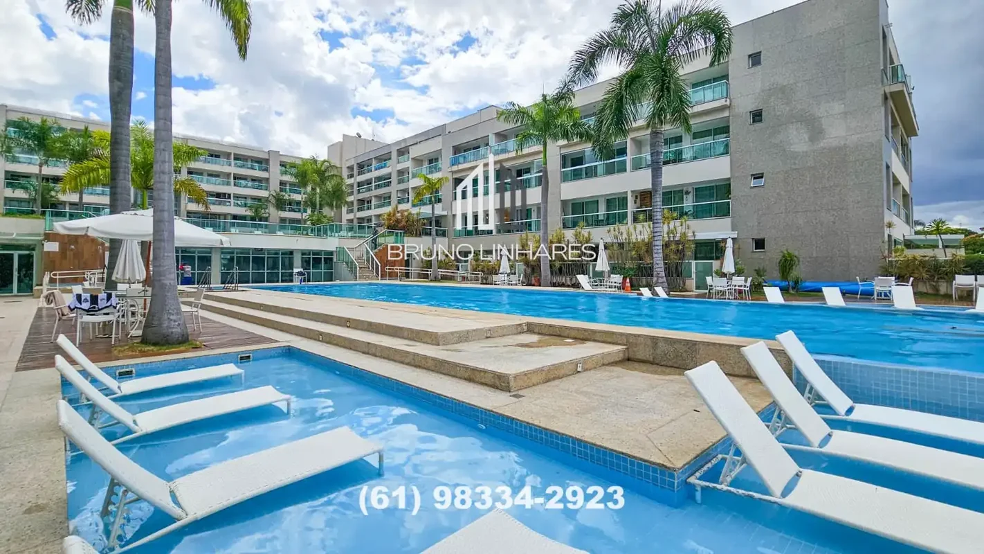Apartamento no Condomínio Brisas do Lago com 48m², nascente e uma vista privileg...