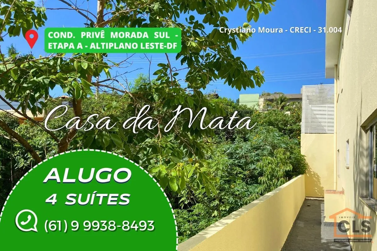 Excelente oportunidade de locação de uma belíssima casa em condomínio no Altipla...