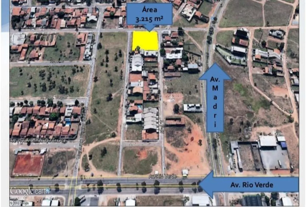 Área 3215m² | Setor Faiçalville Área com Gabarito Uso do solo para Prédio superi...