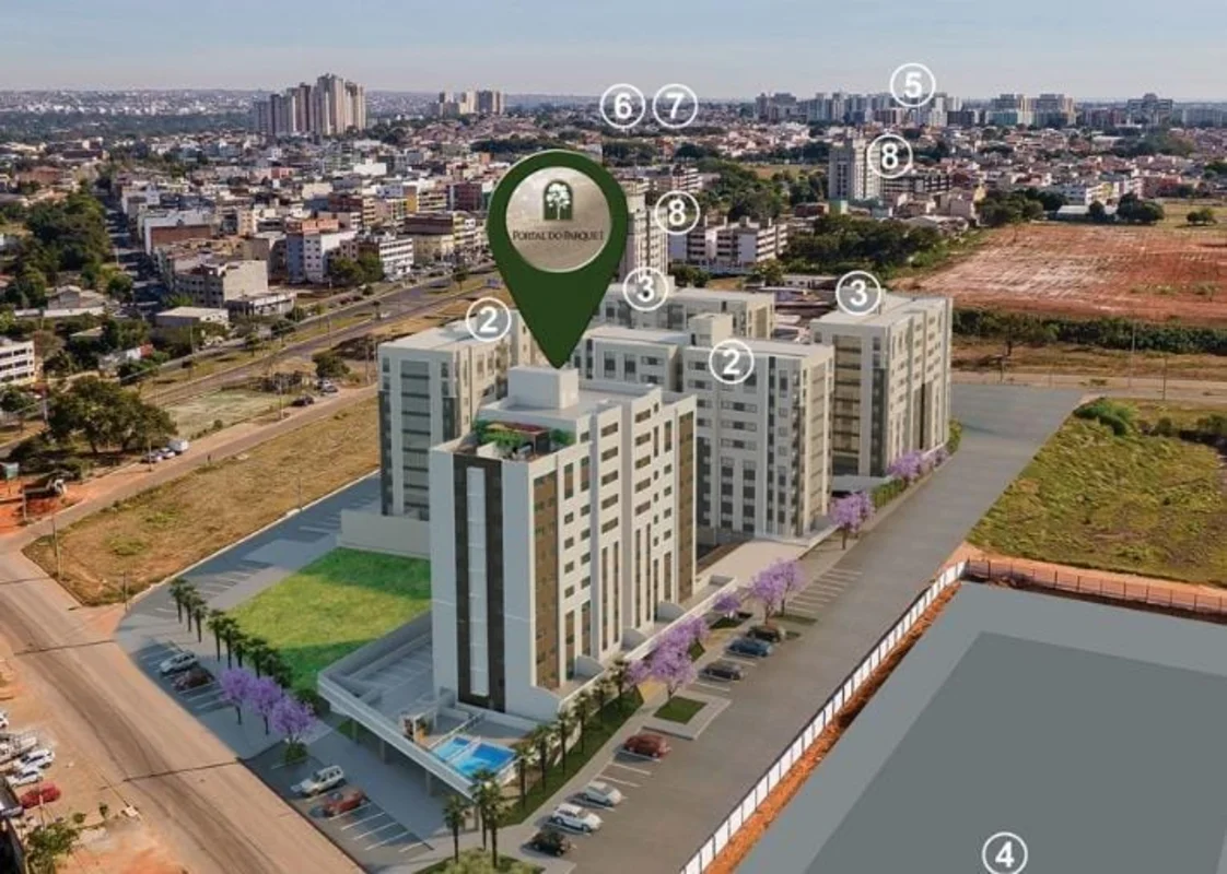 Apartamento moderno e confortável no Guara II, Brasília. Com 62m² bem distribuíd...