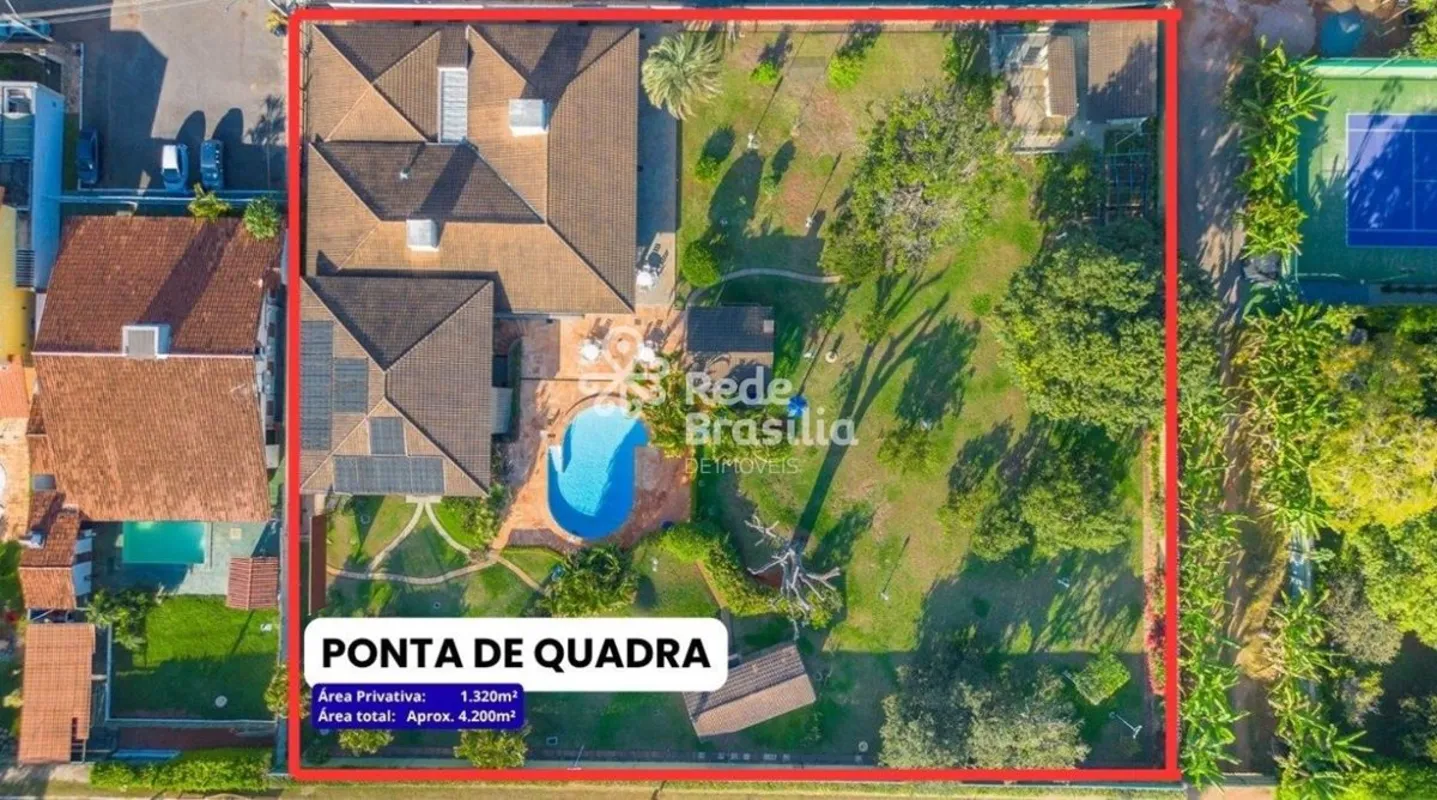 Terreno exclusivo à venda na QI 11 do Lago Sul, em ponta de quadra, oferecendo m...