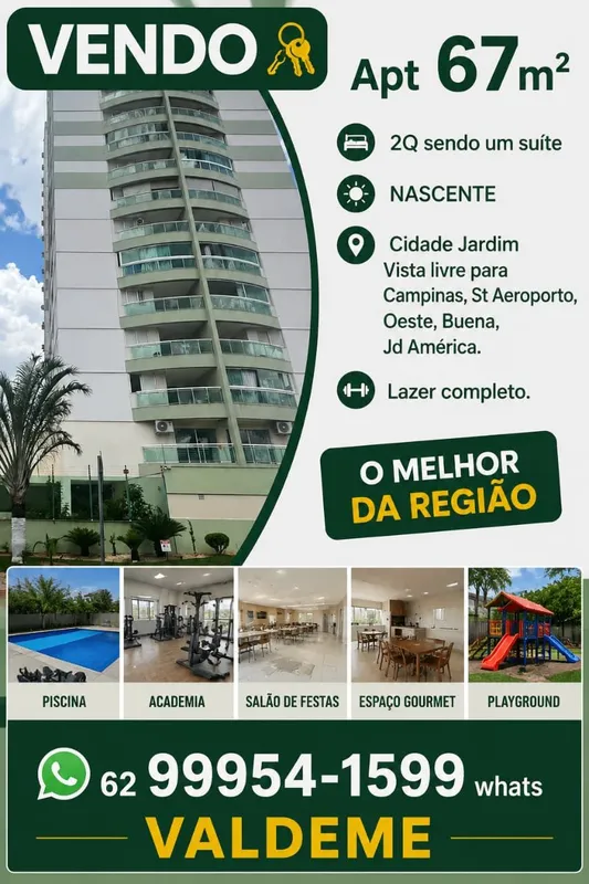 Apt 67m² , 2Q com uma suíte + vaga de garagem + Escaninho + Lazer Completo, Salã...