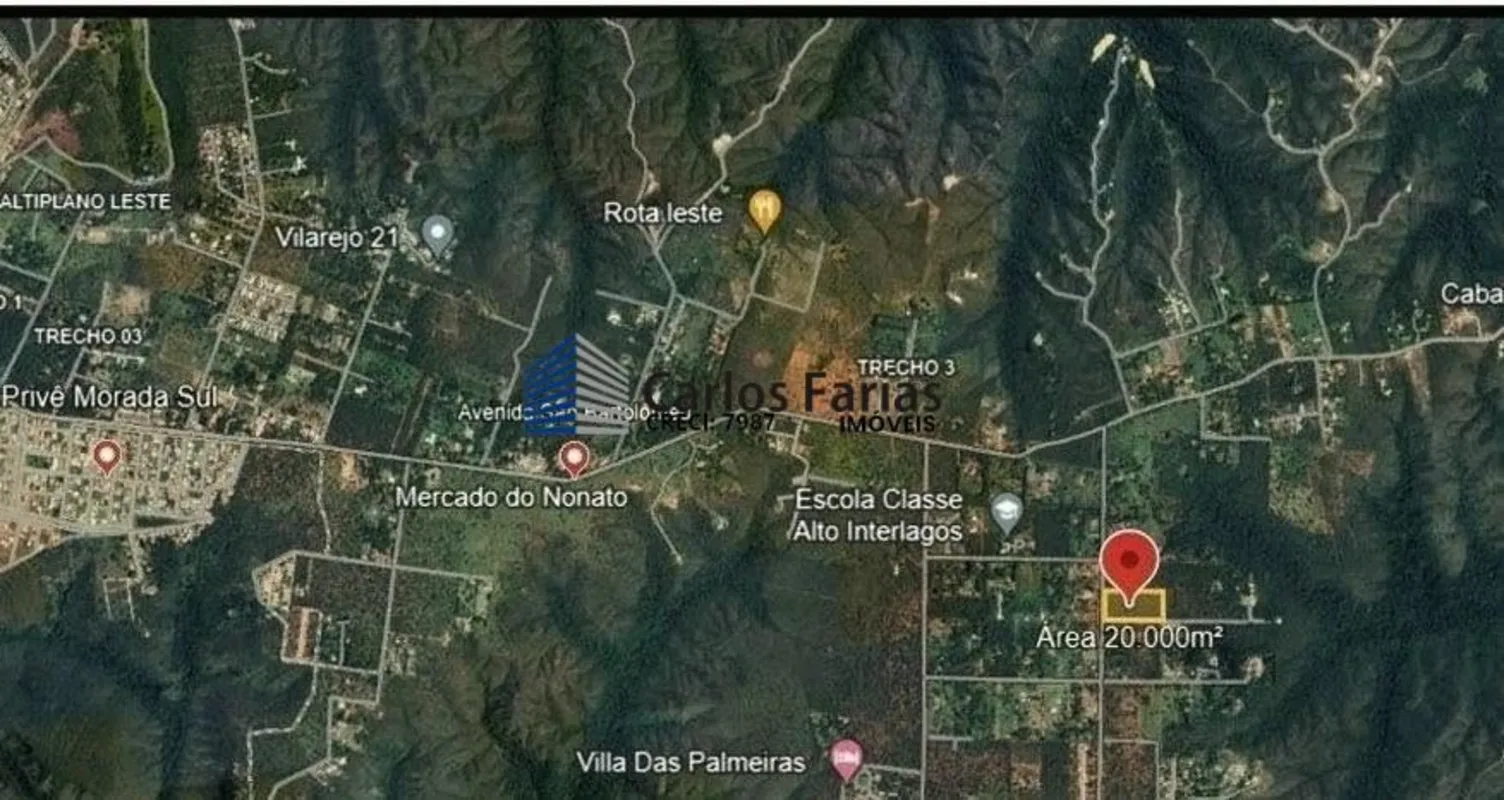 ALTIPLANO LESTE JARDIM BOTÂNICO REGÃO NOBRE DO ALTA VALORIZAÇÃO. CHÁCARA 20.000....