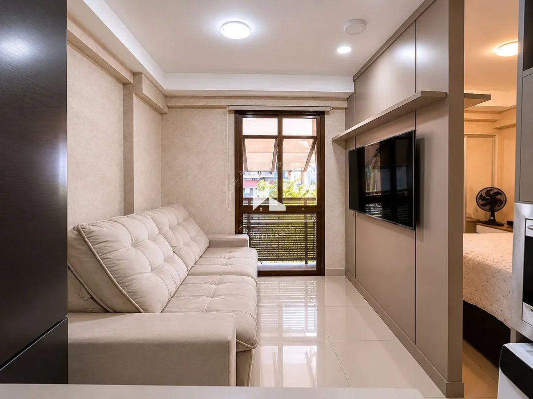 Confortável apartamento de 26m² no VENICE PARK SUL, com vista livre, interna e l...