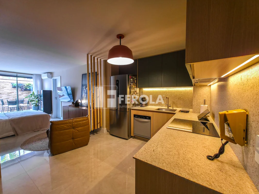 Studio Garden no Noroeste, entregue completo, mobiliado e equipado, com projeto ...