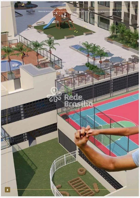 SOLAR BRASILIS Quadra 202 | Apartamento 3 Quartos sendo 1 Suíte com 2 Vagas de G...