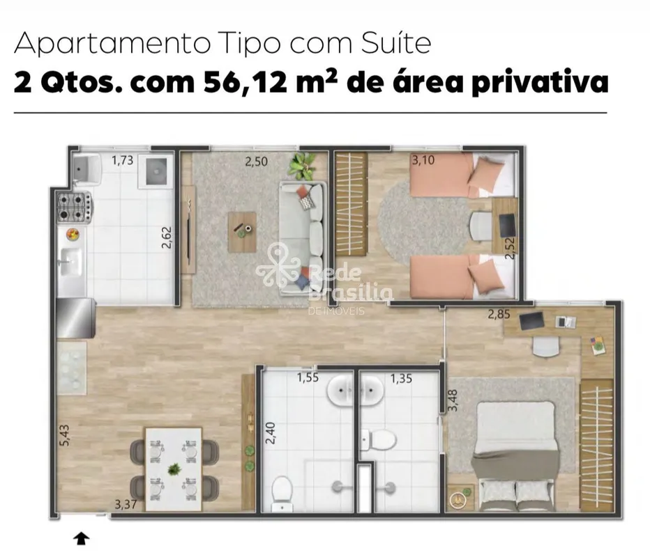 Viva com conforto, segurança e qualidade de vida no Alto Mangueiral!Apartamento ...