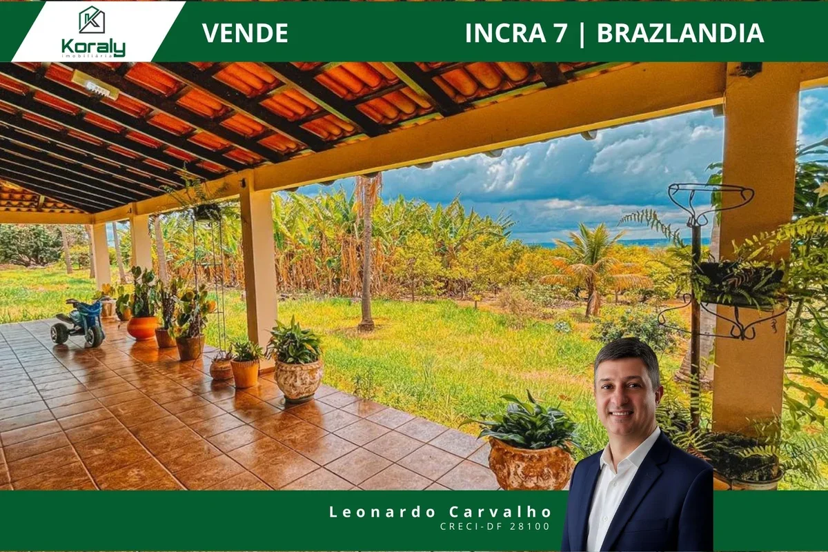 Chácara com 20.4361 ha localizada no Incra 07, às margens da DF 451, com 250 met...
