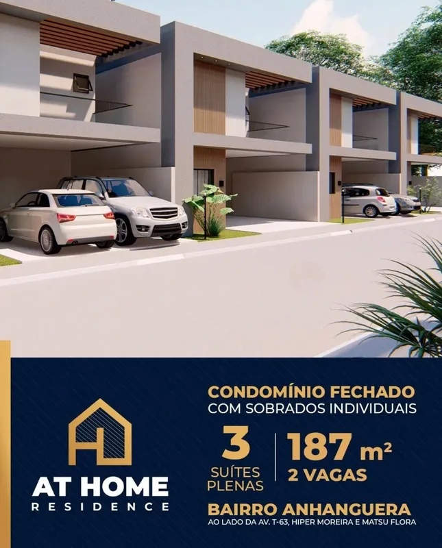 AT HOME RESIDENCE | SOBRADO EM CONDOMÍNIO FECHADO More em um condomínio exclusiv...