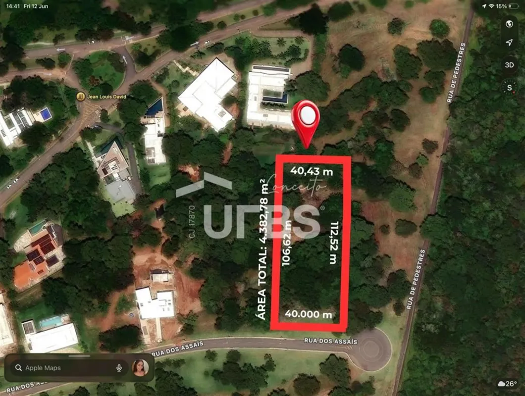 COD U-0032978 - Terreno à venda no Condomínio Aldeia do Vale com 4.382,70 m², em...