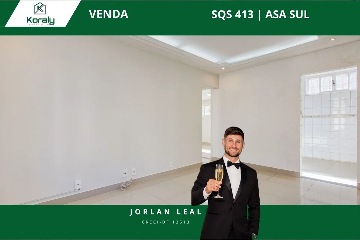 SQS 413 | Apartamento Reformado | Vendido com exclusividade pela Koraly imobiliá...