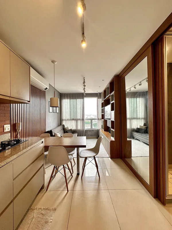 Flat mobiliado com 34 m², localizado no Setor Bueno, uma das regiões mais valori...