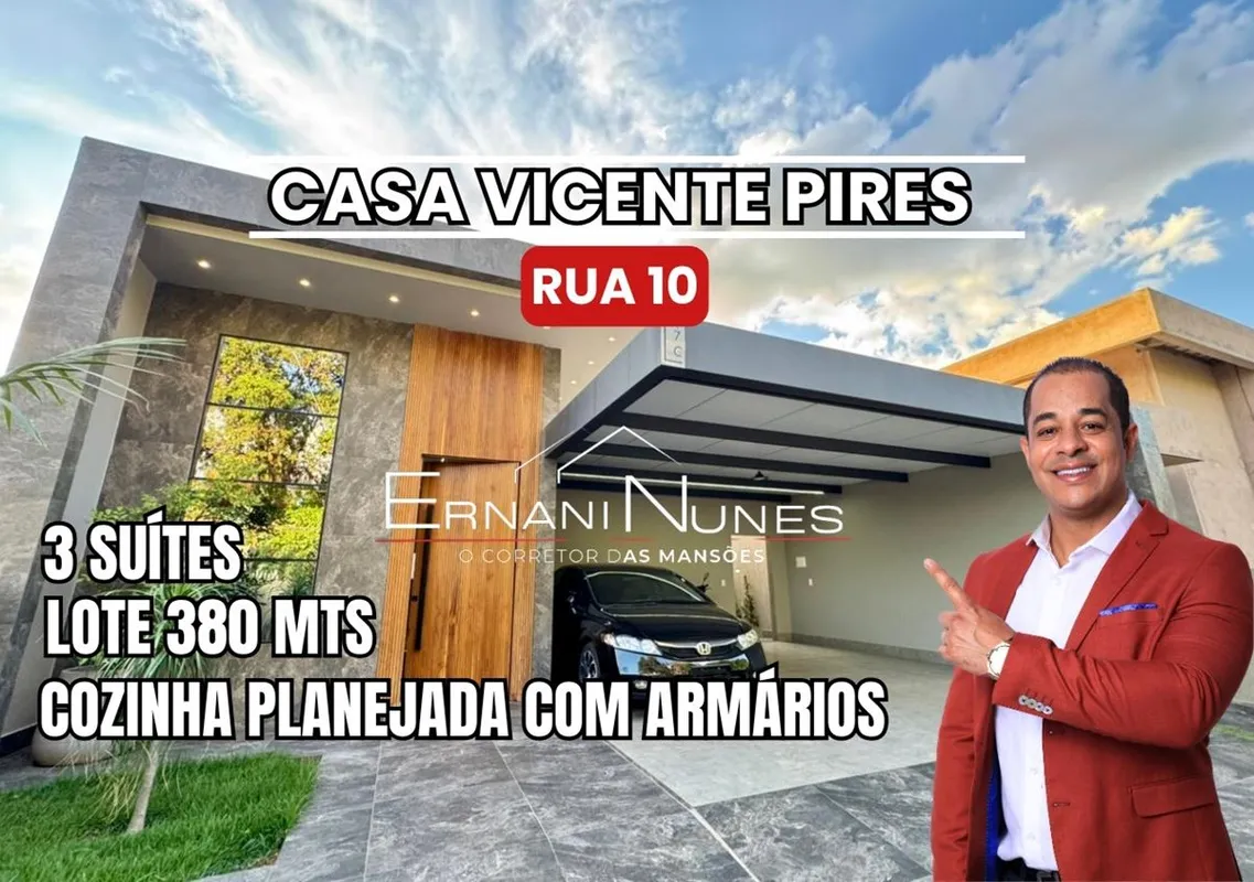 ERNANI NUNES O CORRETOR DAS MANSÕES APRESENTA Casa de Alto Padrão ? Rua 10, Vice...