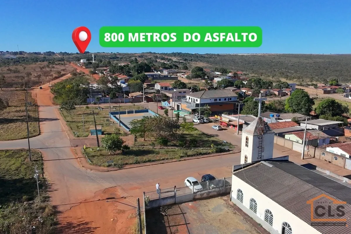 FICA A 800m de estrada de terra do Asfalto da Saída Principal de Planaltina de G...