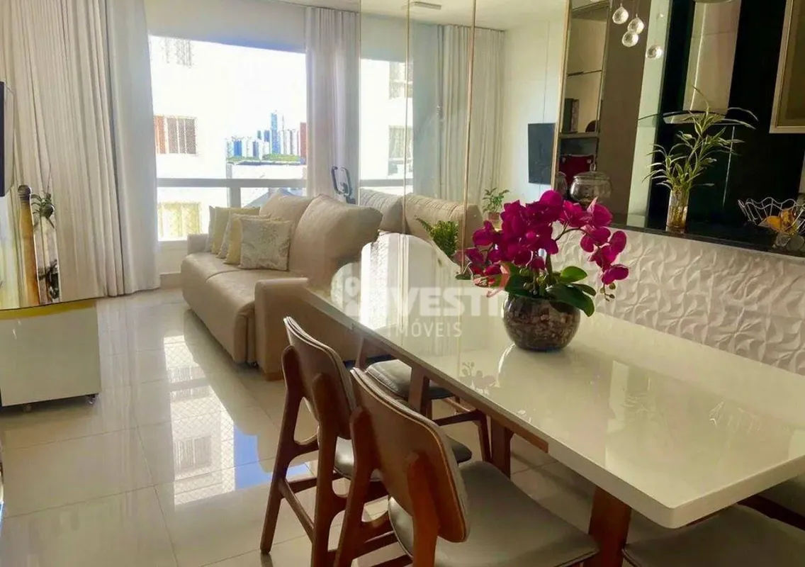 LOCALIZAÇÃO:APARTAMENTO MOBILIADO À VENDA 92 m² | ANDAR ALTO | 3 SUÍTES | 2 VAGA...