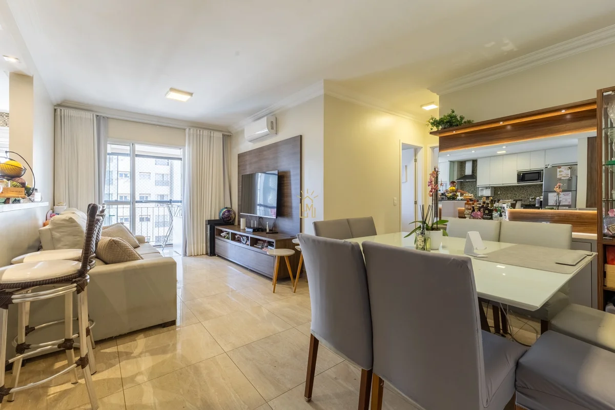 Acqua Village - Apartamento em andar alto, varanda com blindex e ar-condicionado...