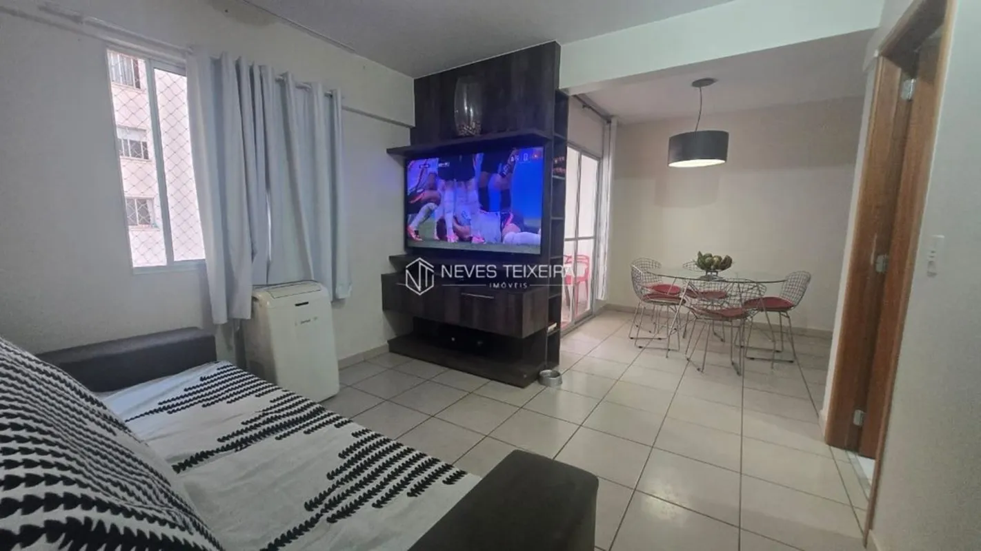 NEVES TEIXEIRA IMÓVEIS ALUGA:Excelente apartamento de 2 quartos, totalmente mobi...