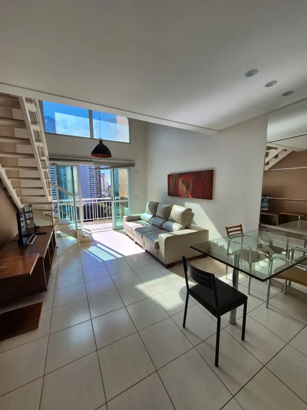 Loft Gyn - Jardim Goiás Área: 64 m²Duplex1 suíte (piso superior)LavaboSala e coz...