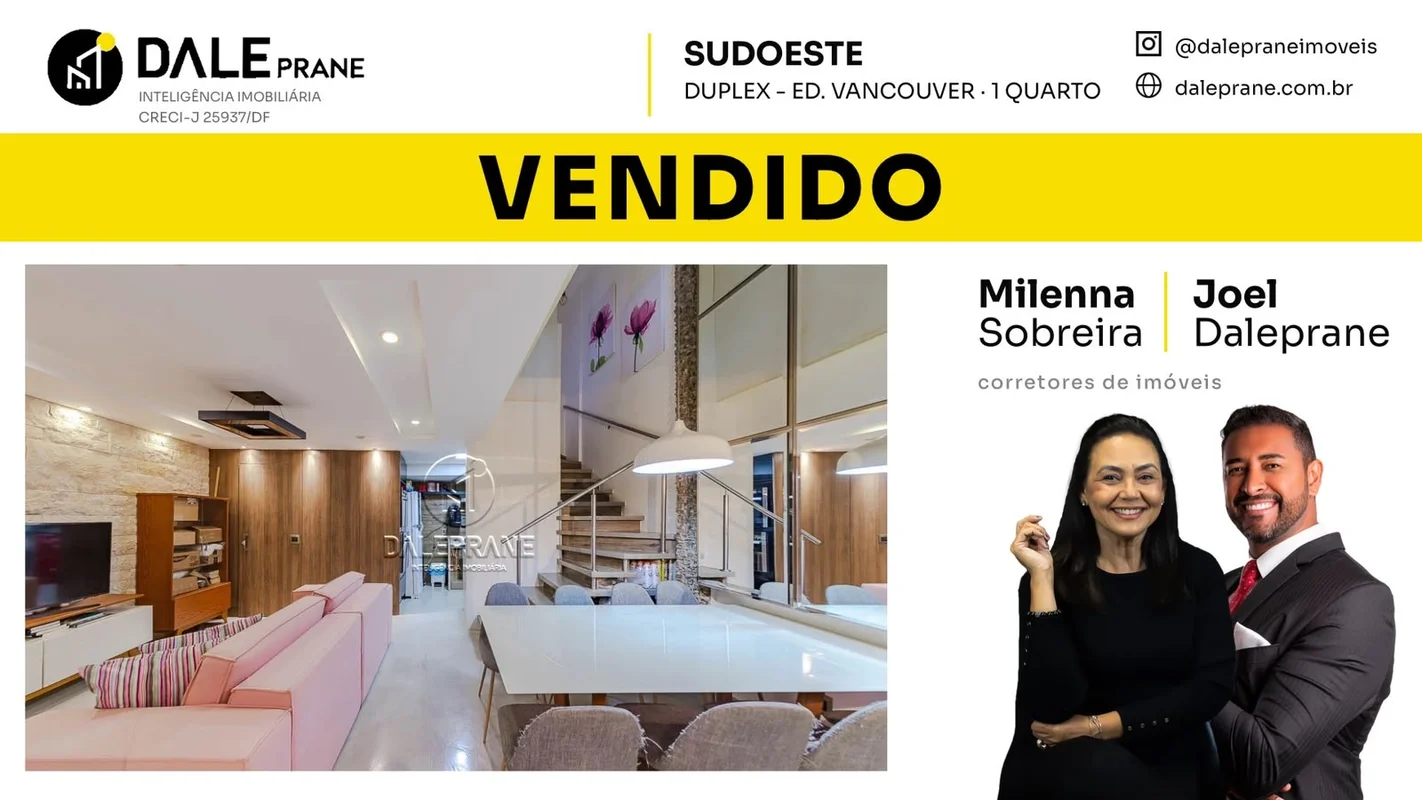 EQSW 304/504 sudoeste | Apartamento Duplex (1 Suíte) - 1 VagaDALEPRANE IMÓVEIS V...